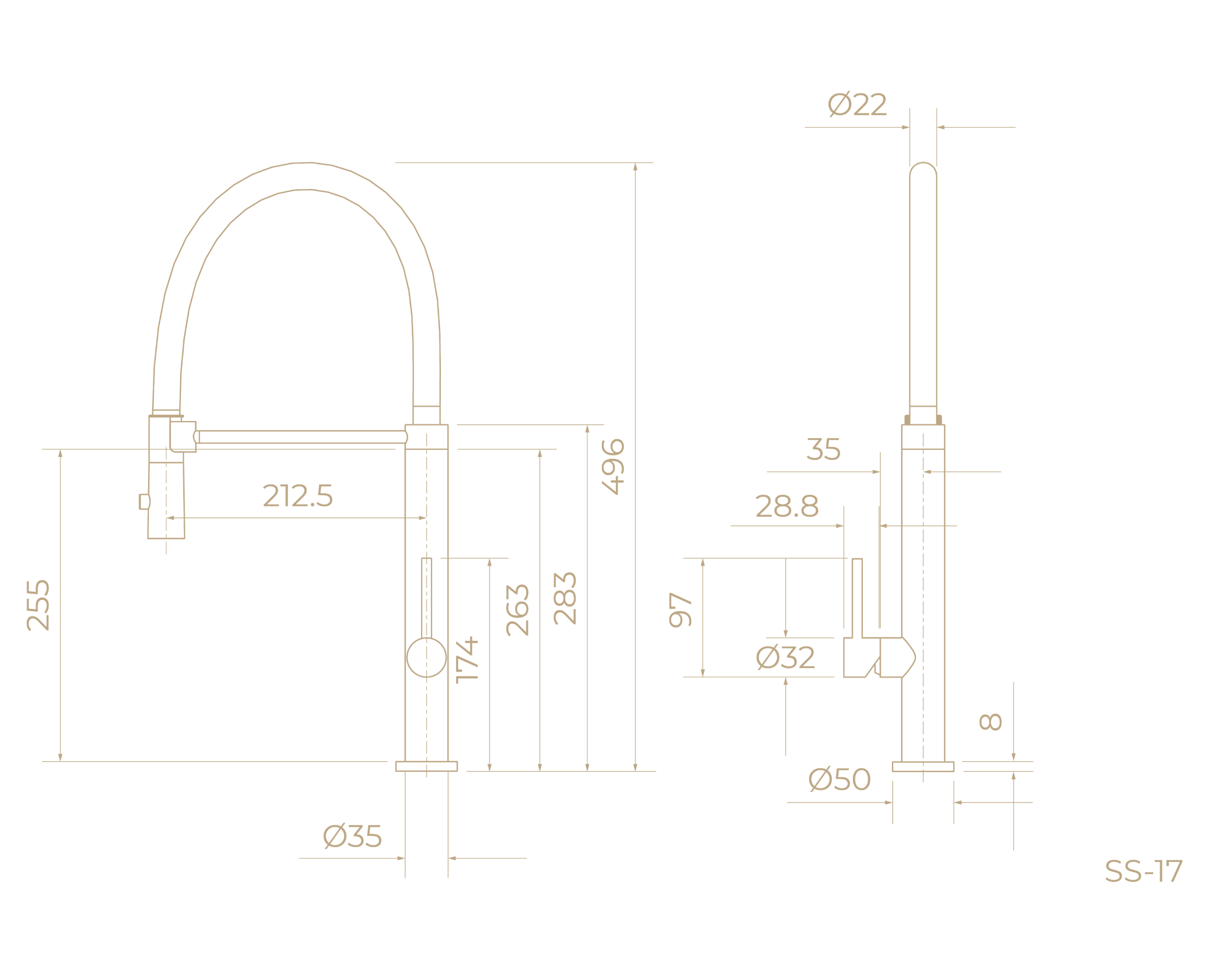Смеситель для кухни SS-17